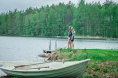 Vasikkahaka mökin ranta. Vasikkahaka cottage's beach.