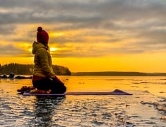Snow Yoga meditation.