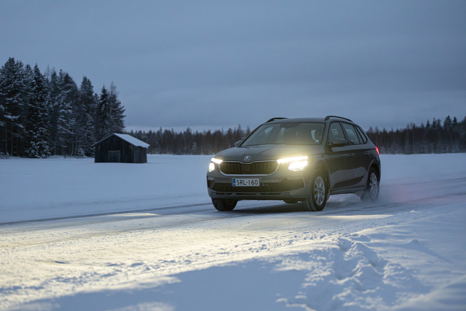 Avis Budget car in winter