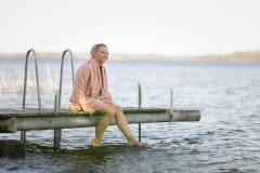 Swimming pier glamping Tahlo Ventures