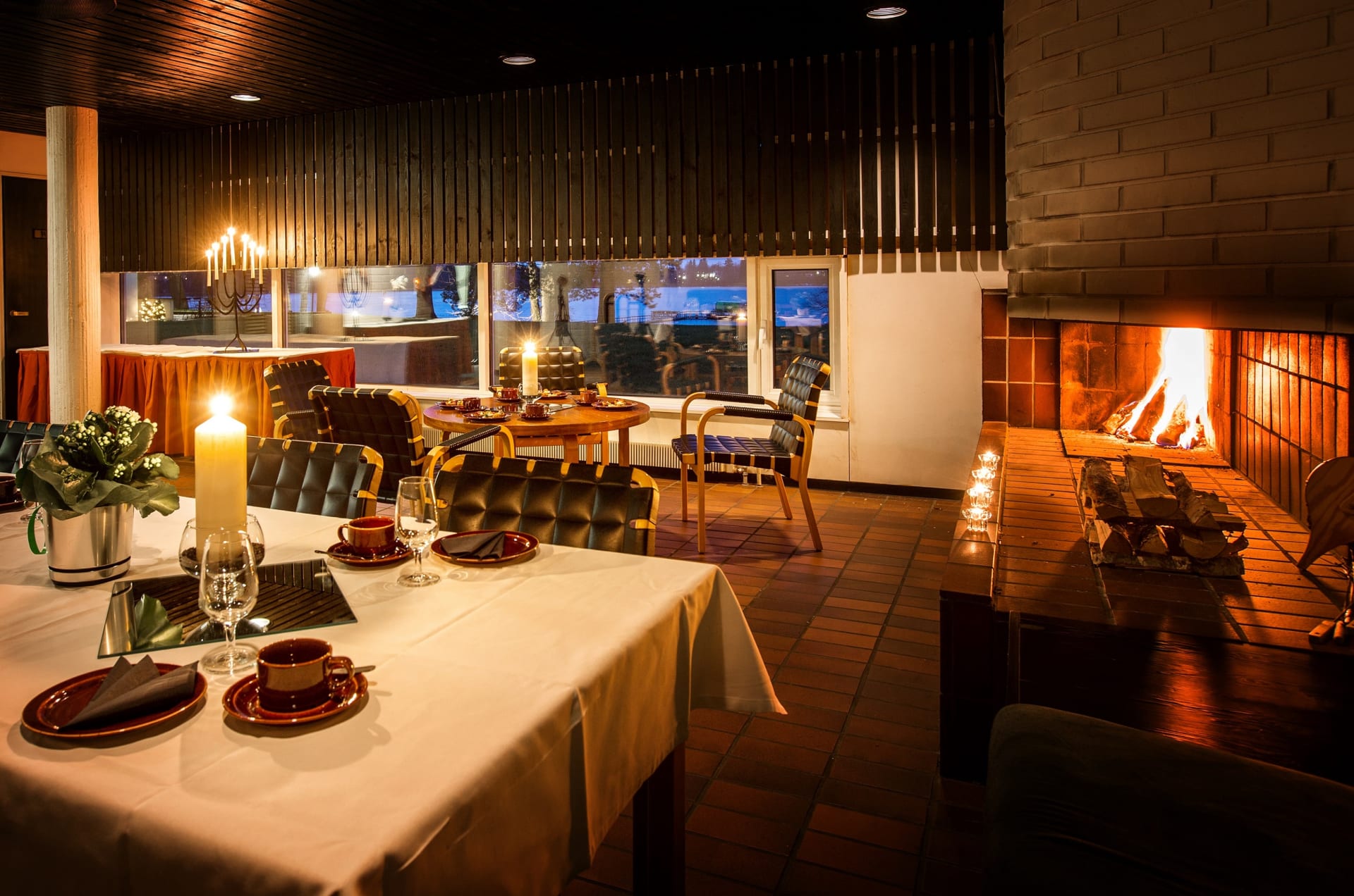 The Loimu cabinet room is a cosy place for socialising for 10 to 15 persons