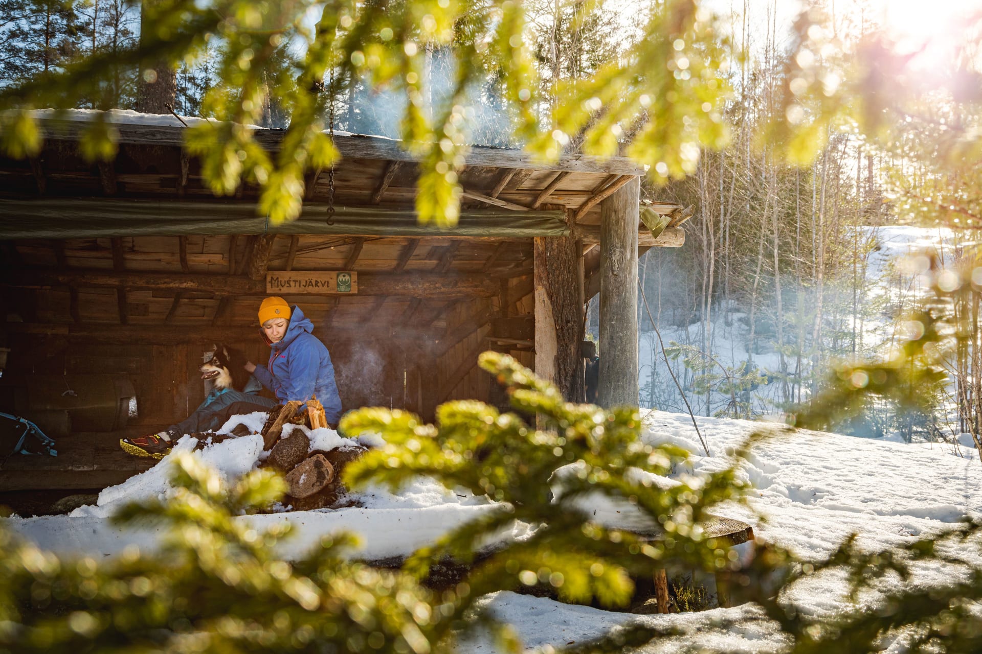 Mustijärvi shed in Kaarina Trail