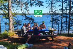 Picnic break on a nature-protected island