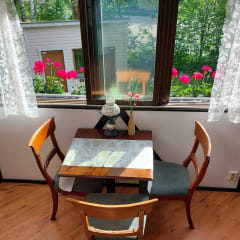 summer terrace and bistro in Heinola Cronin's Guesthouse