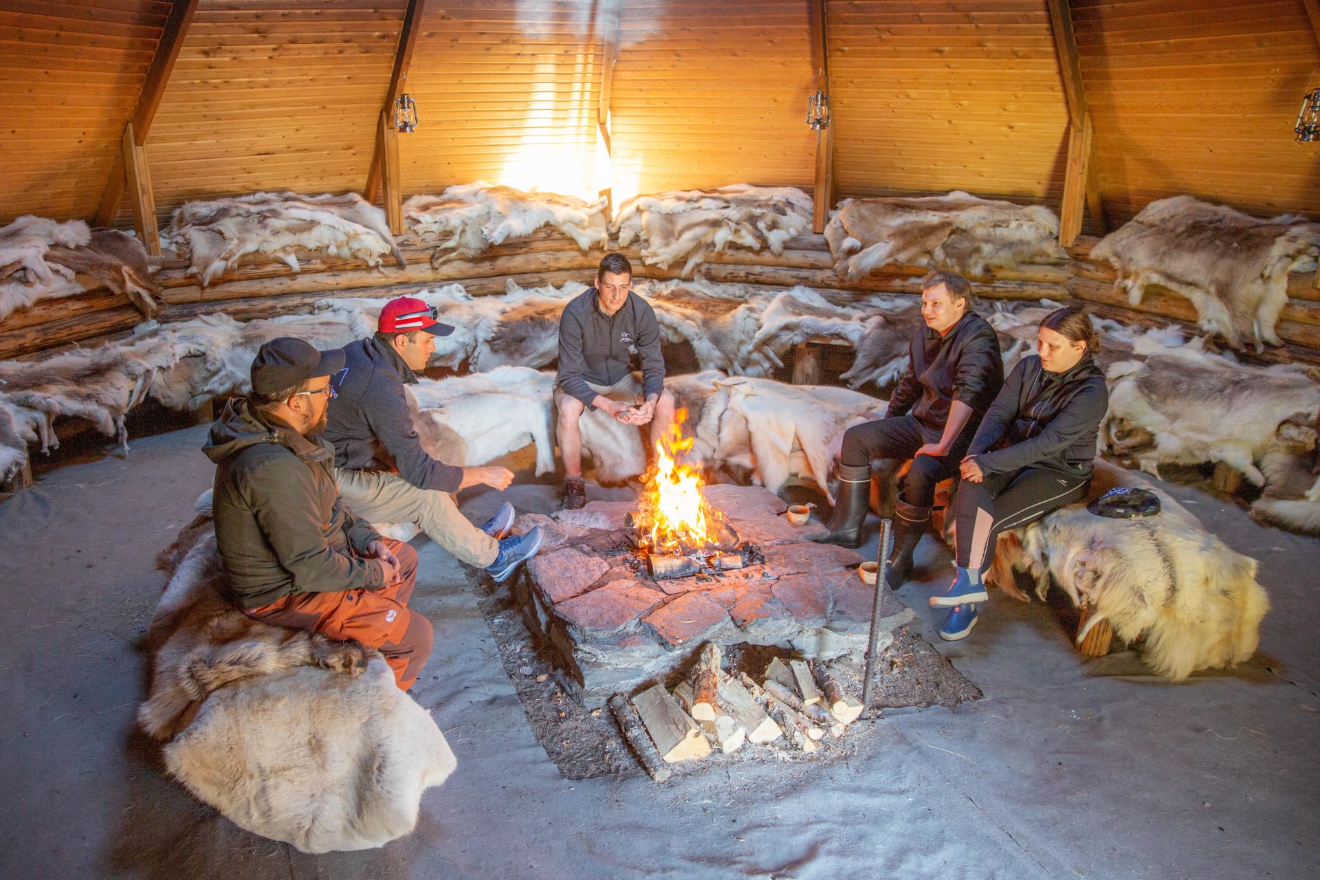 The moment between feeding Reindeer and canoeing