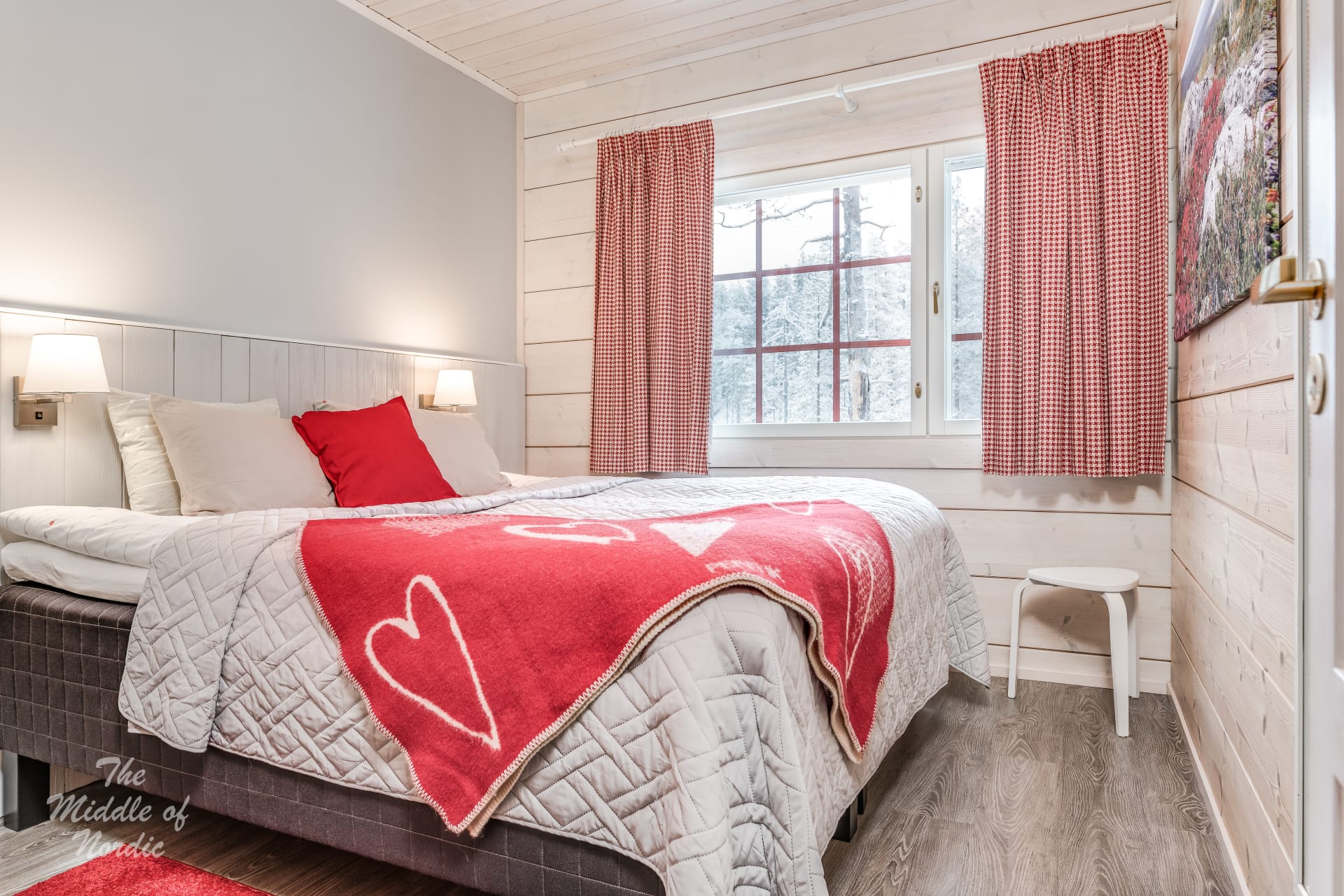The apartment has three bedrooms.