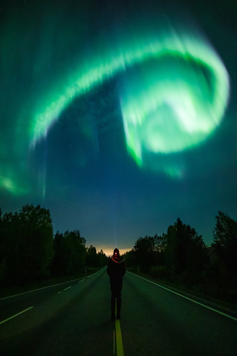 Northern Lights Hunting by Car