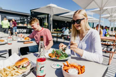 We also serve fresh salads. Try our gooseberry lemonade as well!