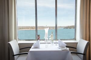 Dining with sea view