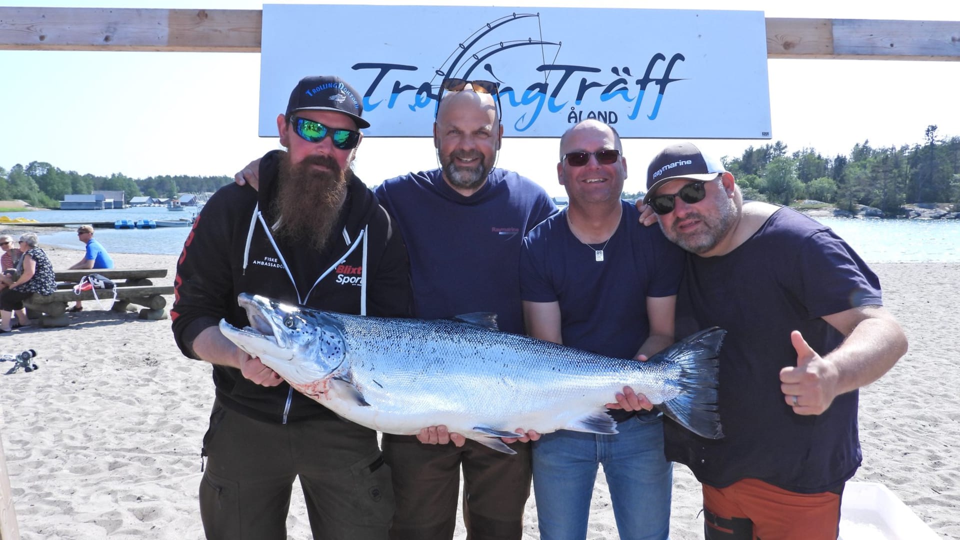 Beatiful salmon caught on Trollingträff Åland