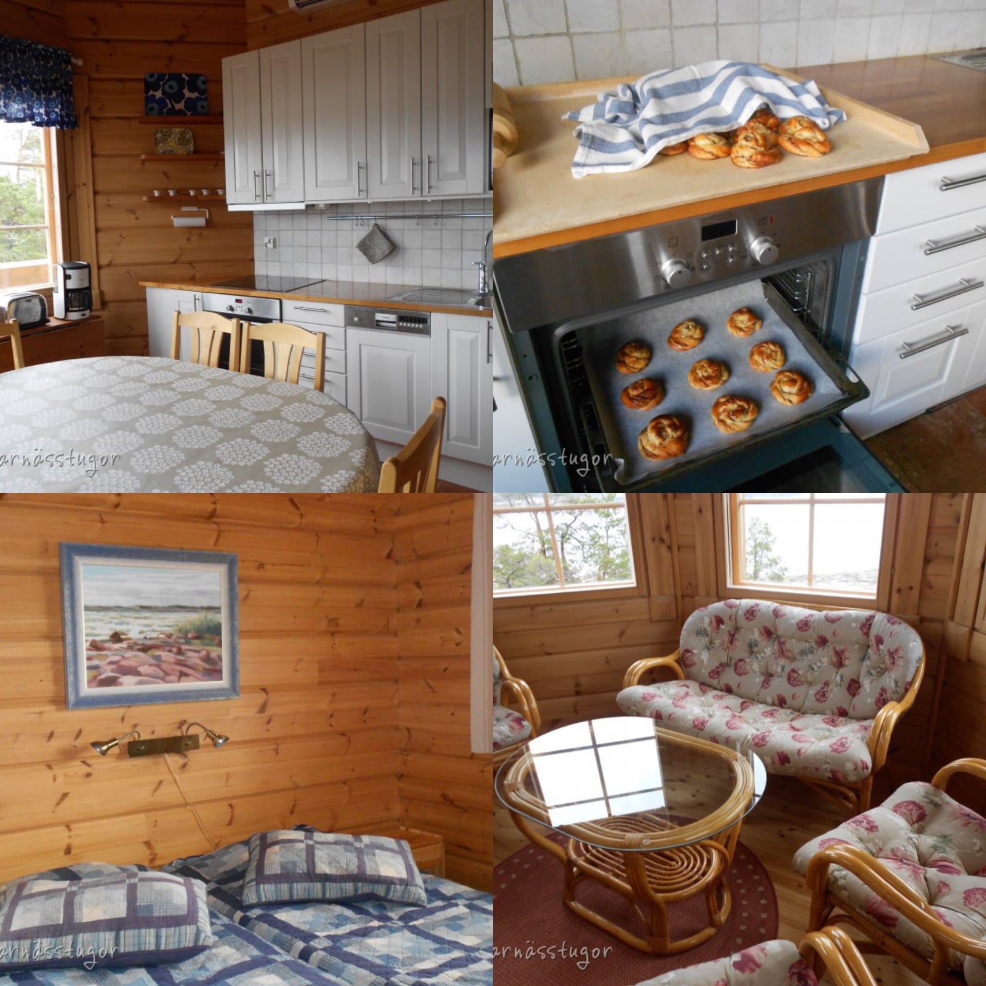 Kitchen, bedroom and tower
