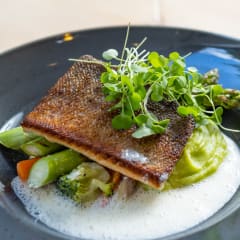 Fish dish with vegetables