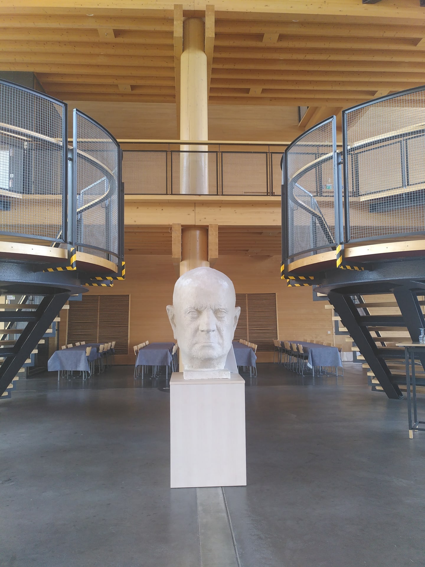 Jean Sibelius statue in Sibelius Hall