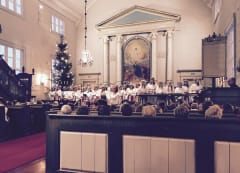 Choir singing in Liminka church.