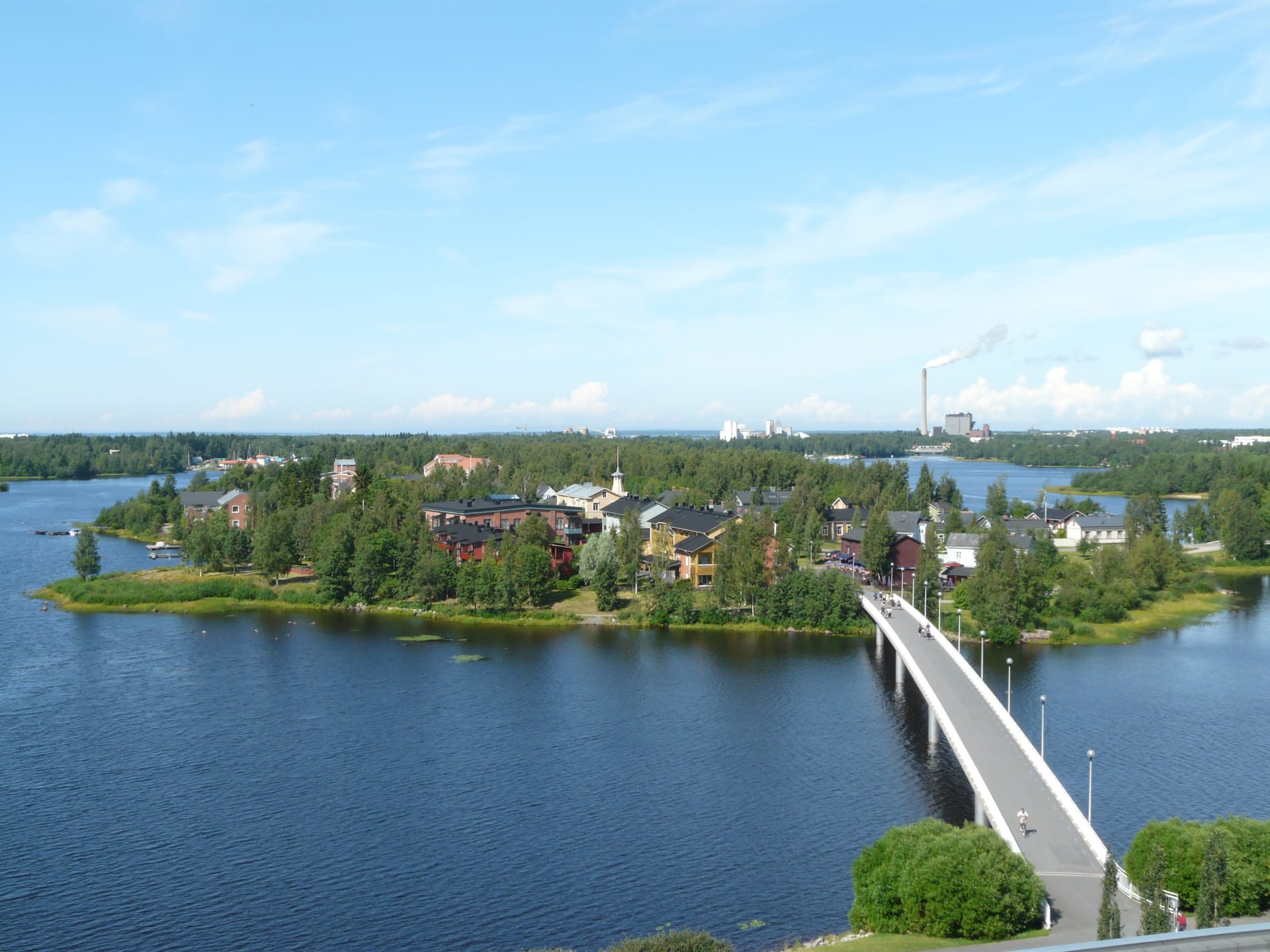 Pikisaari island from air.