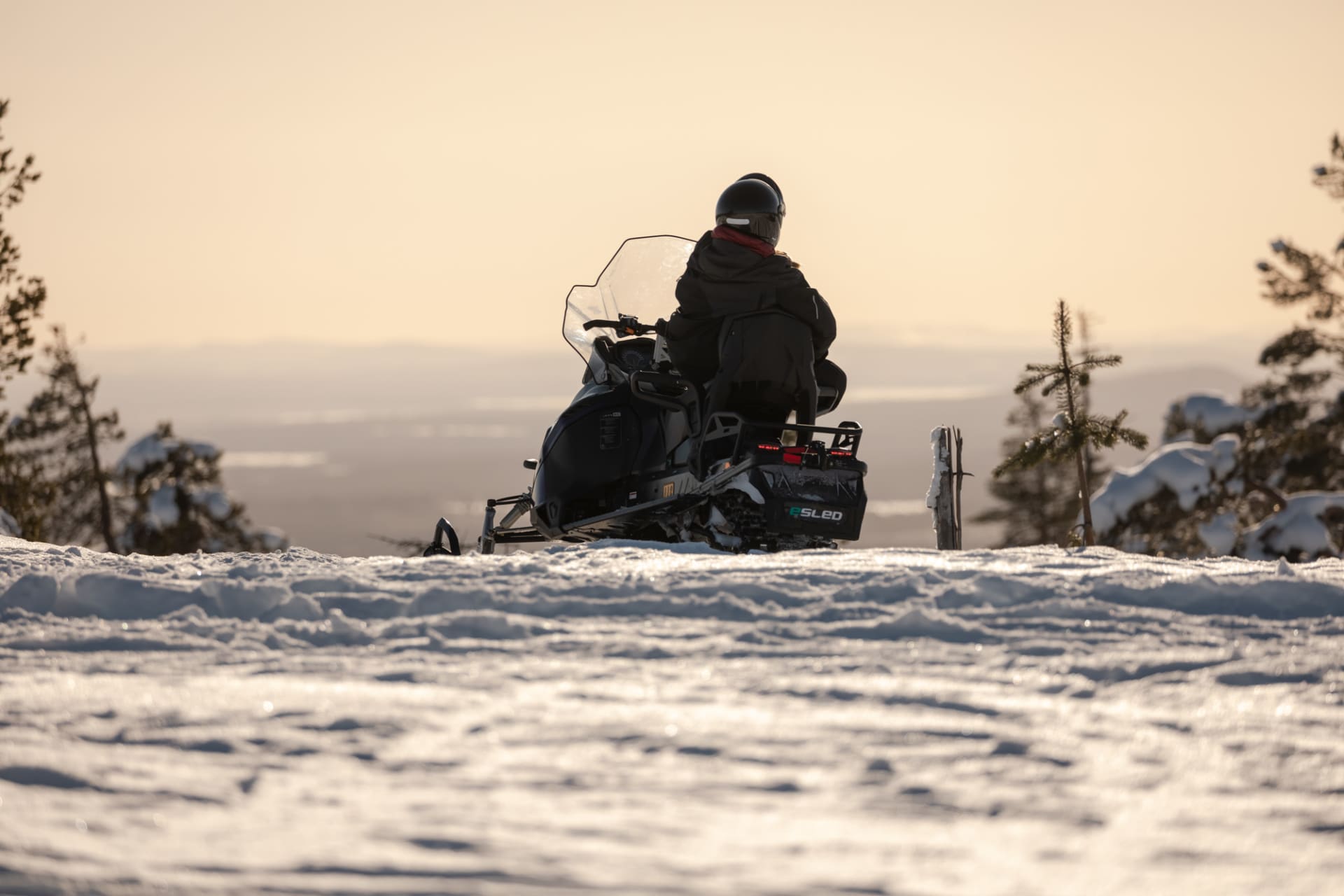 Electric Snowmobile Nature Safari