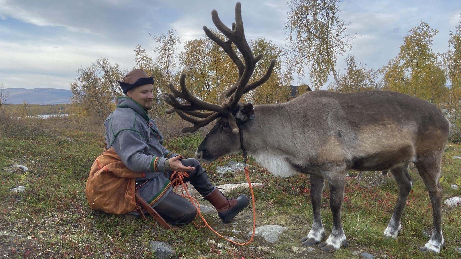 Young Reindeer Herder Lars-Aslak Tornensis of Kilpisjärvi Reindeer