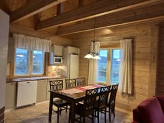 Log house is light and cozy