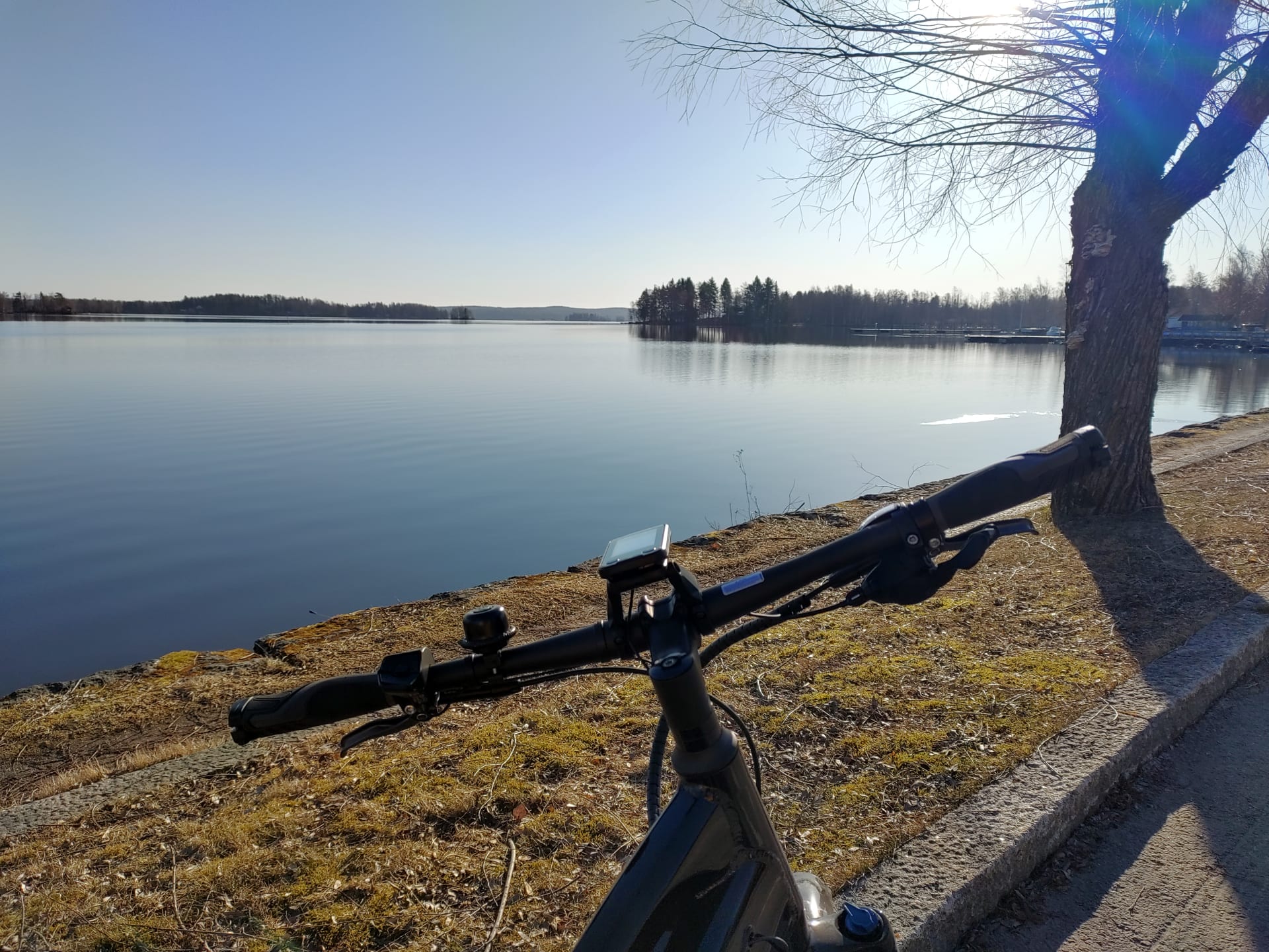 Järvi ja pyörä