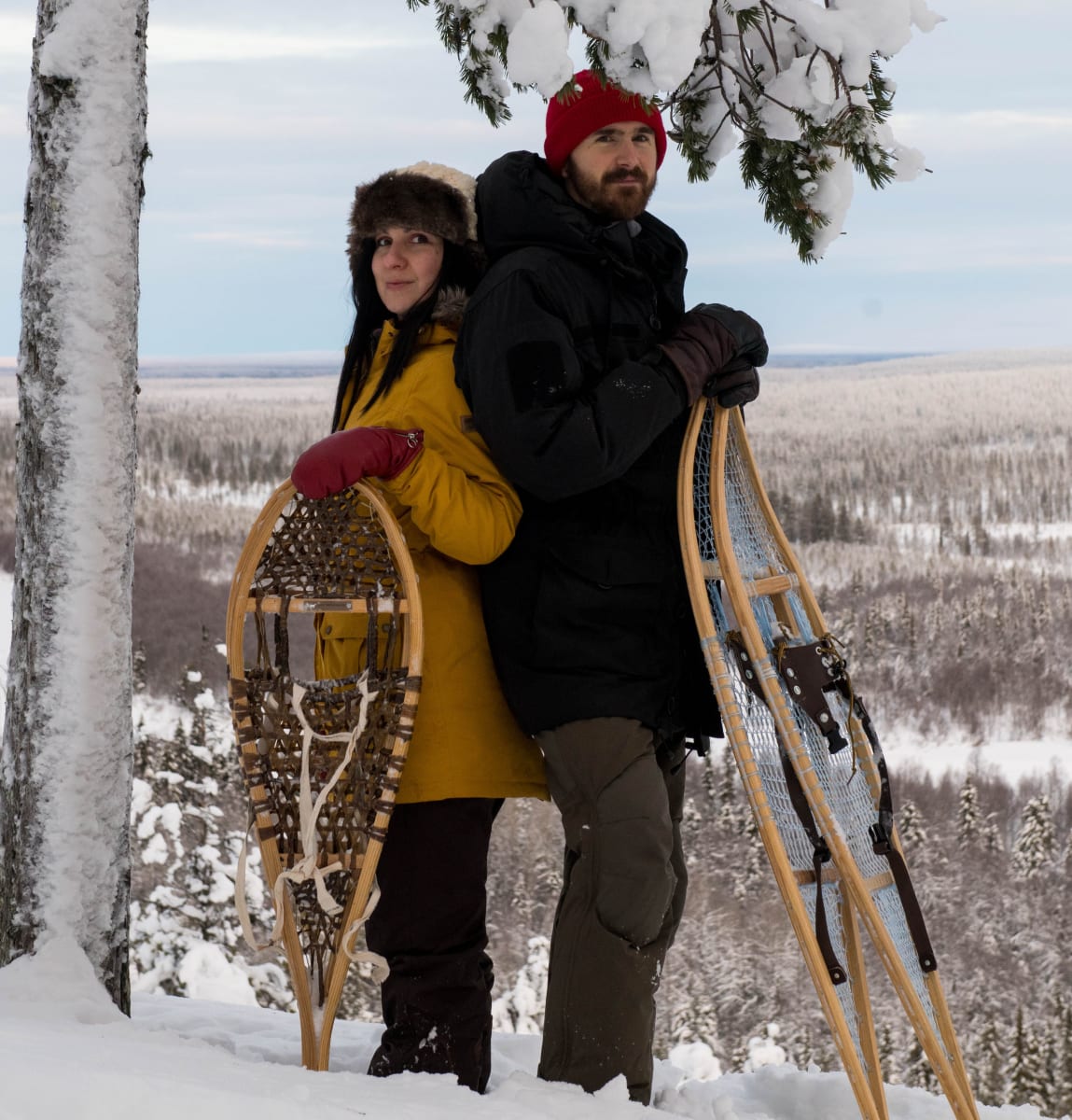 An Excursion on Traditional Wooden Snowshoes