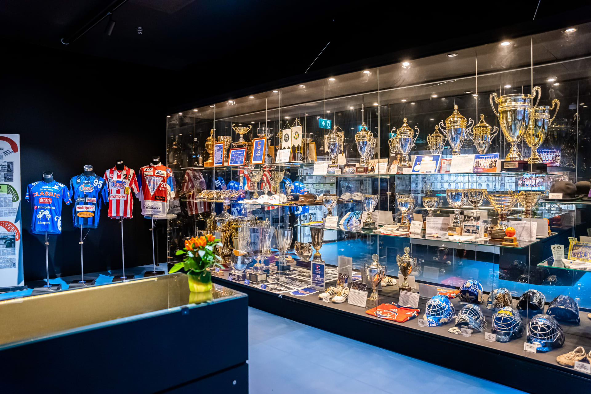 There is a lot of floorball material in Floorball Museum.