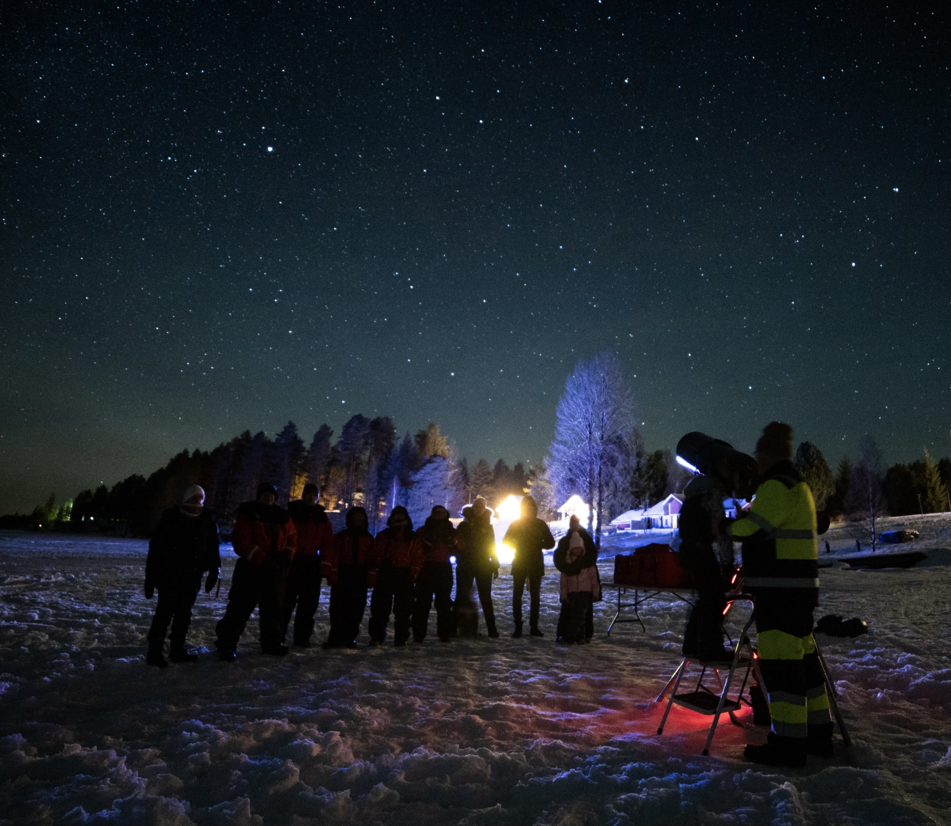 Christmas stargazing evening