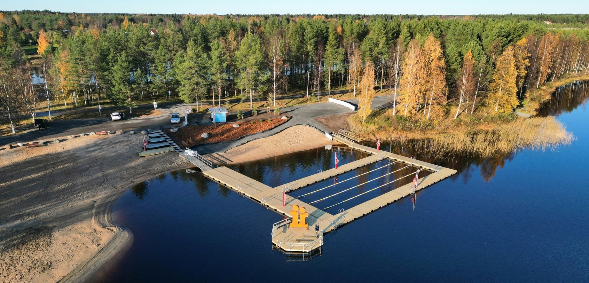 Aerial image of Vihkosaari.
