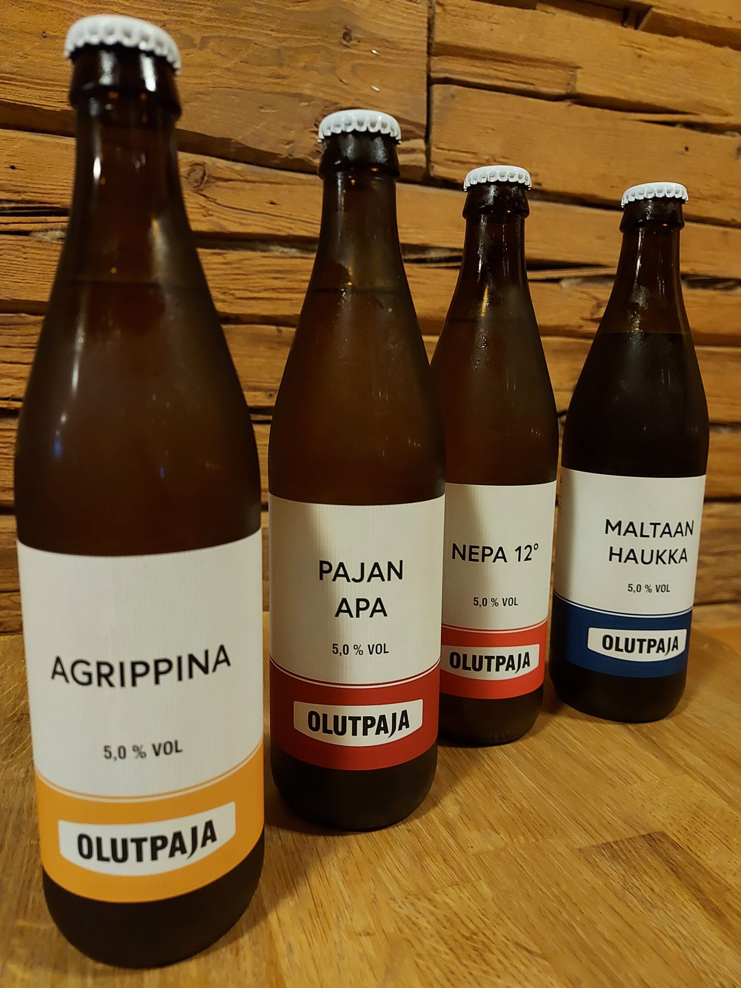 Selection of local beers