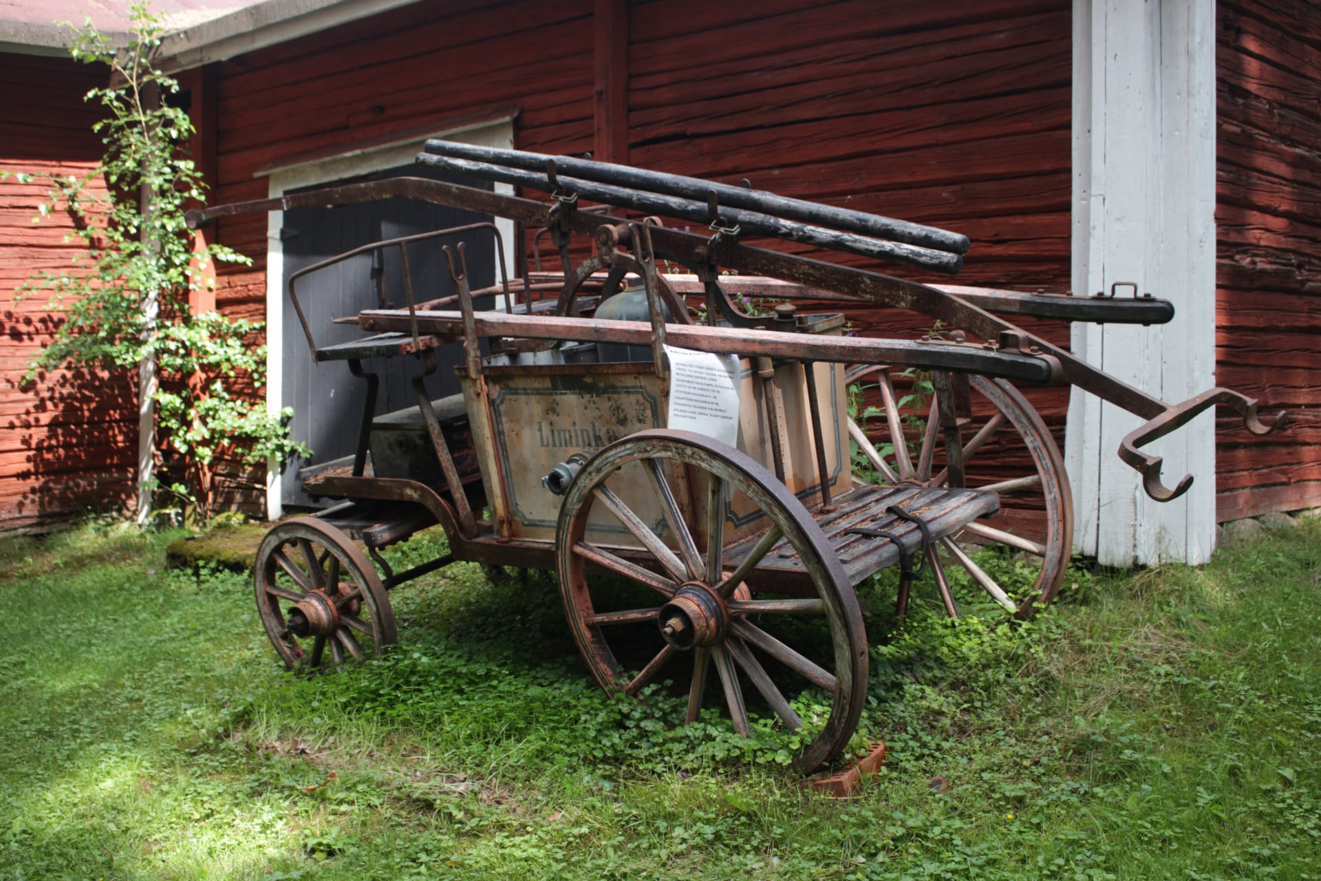 Old artifacts related to local history and agriculture.