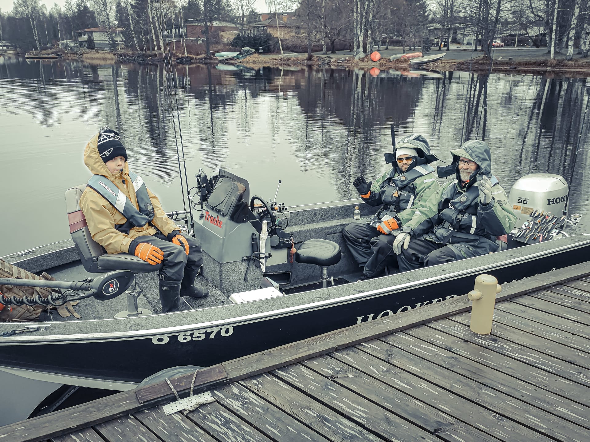 Jig fishing in Saimaa