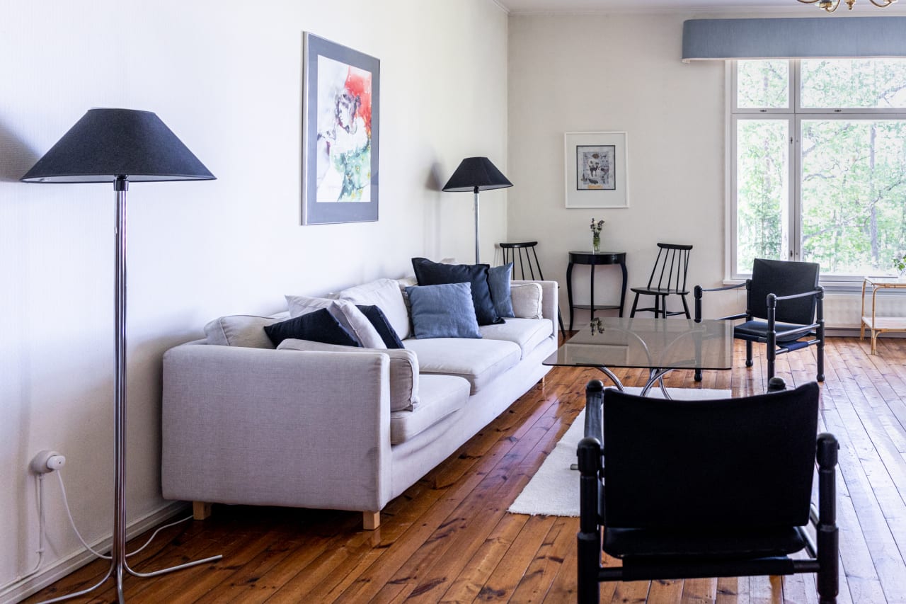 Living room is spacious