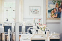 Restaurant Koskivahti's dining area.