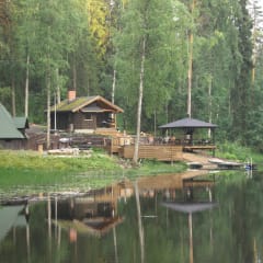 Sauna by the lake.