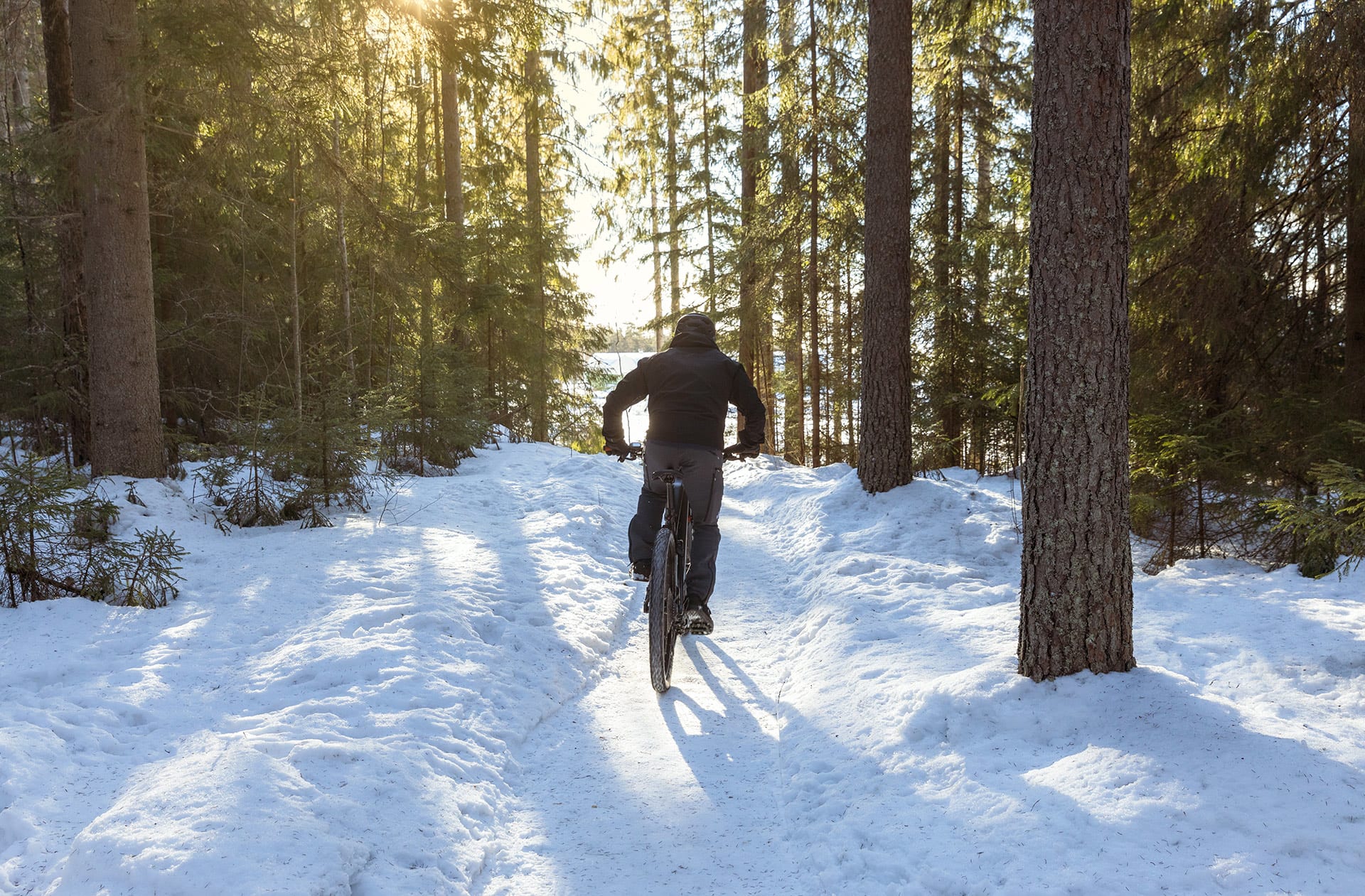 Pyöräilyreitti Kalevankankaalla Mikkelissä. 