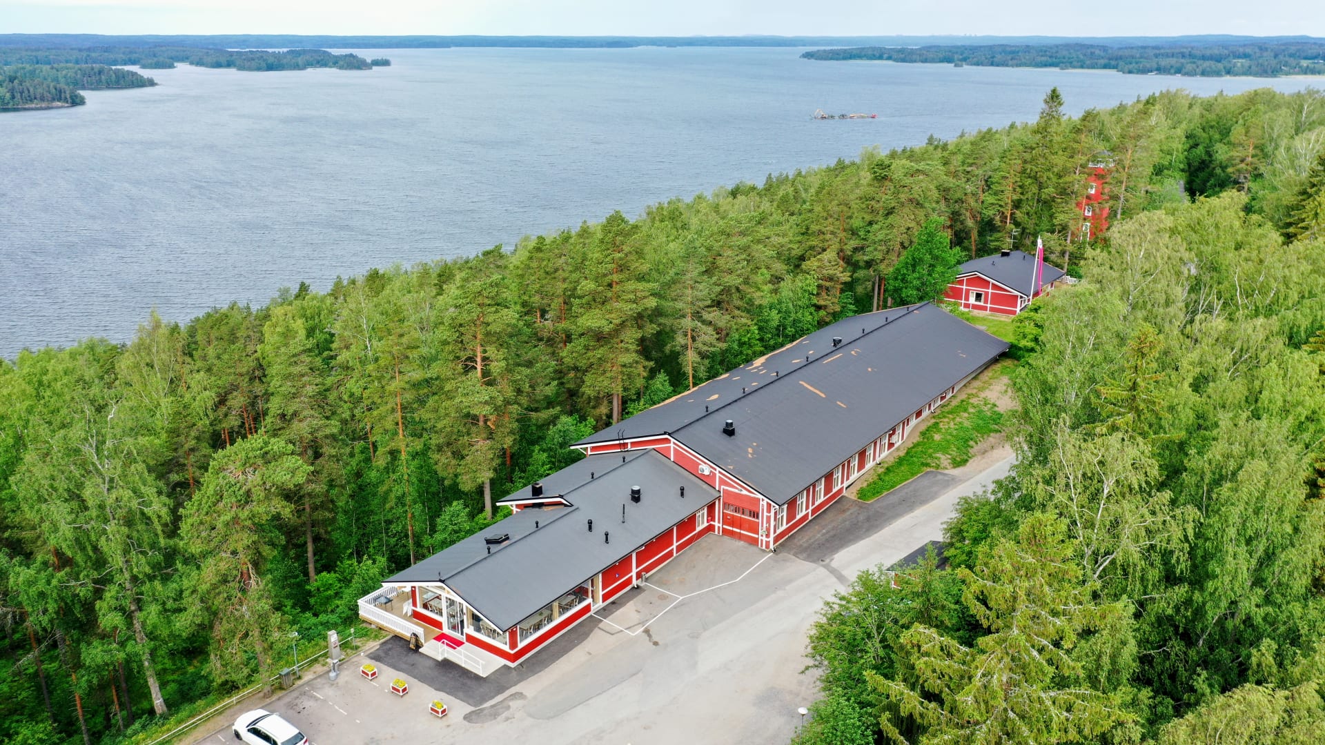 Vehoniemi Automobile Museum from the air