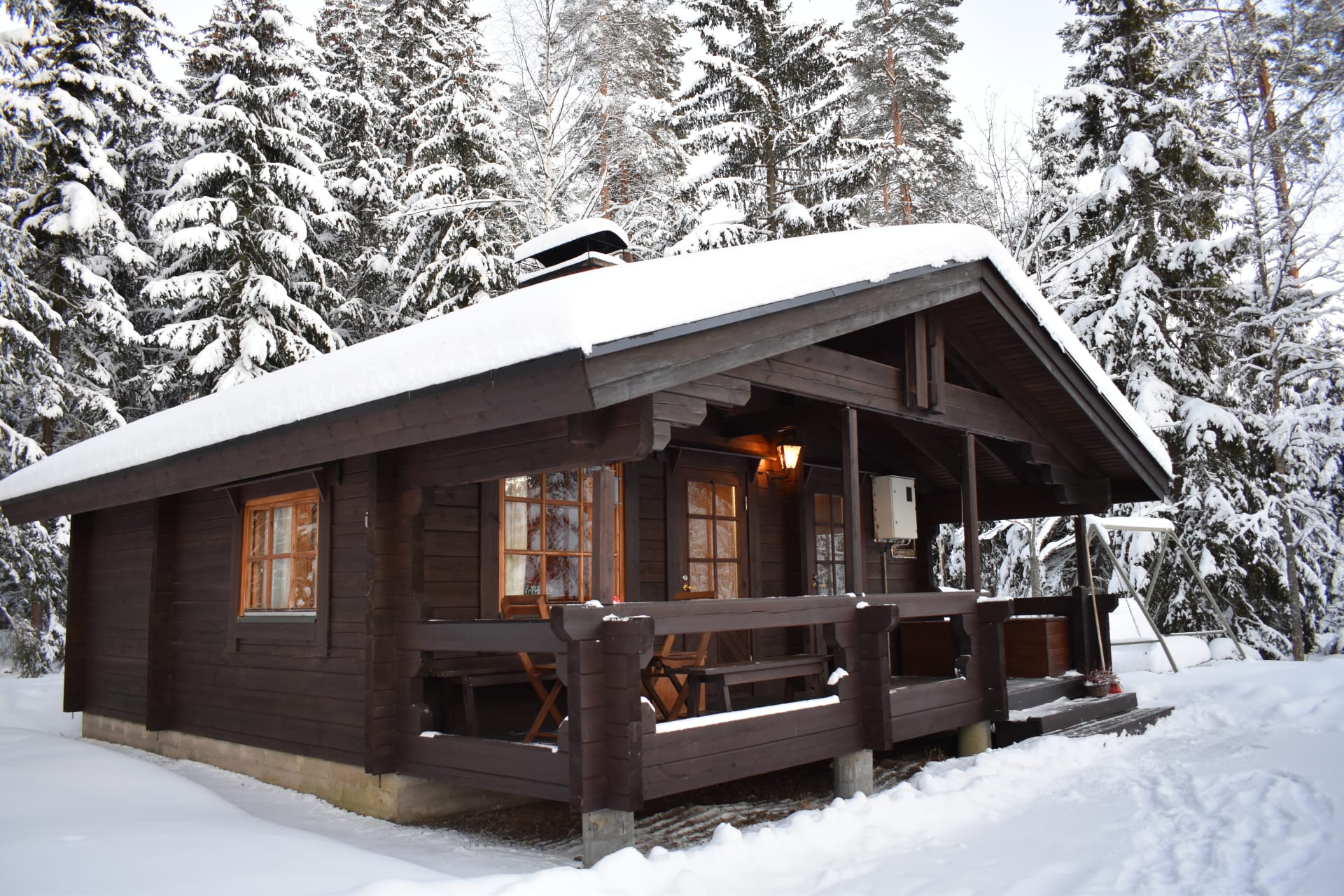 Cabin Lehtola at winter