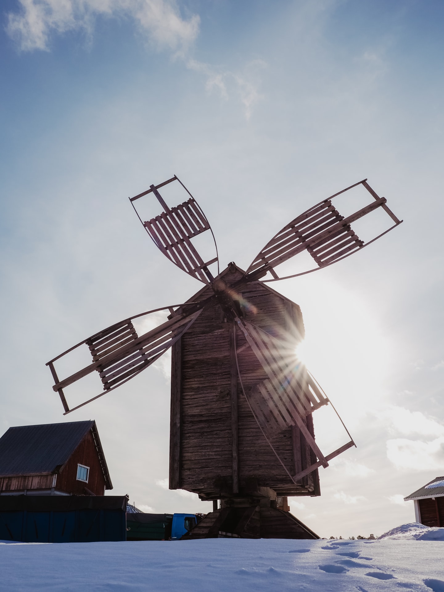 Old wooden mill