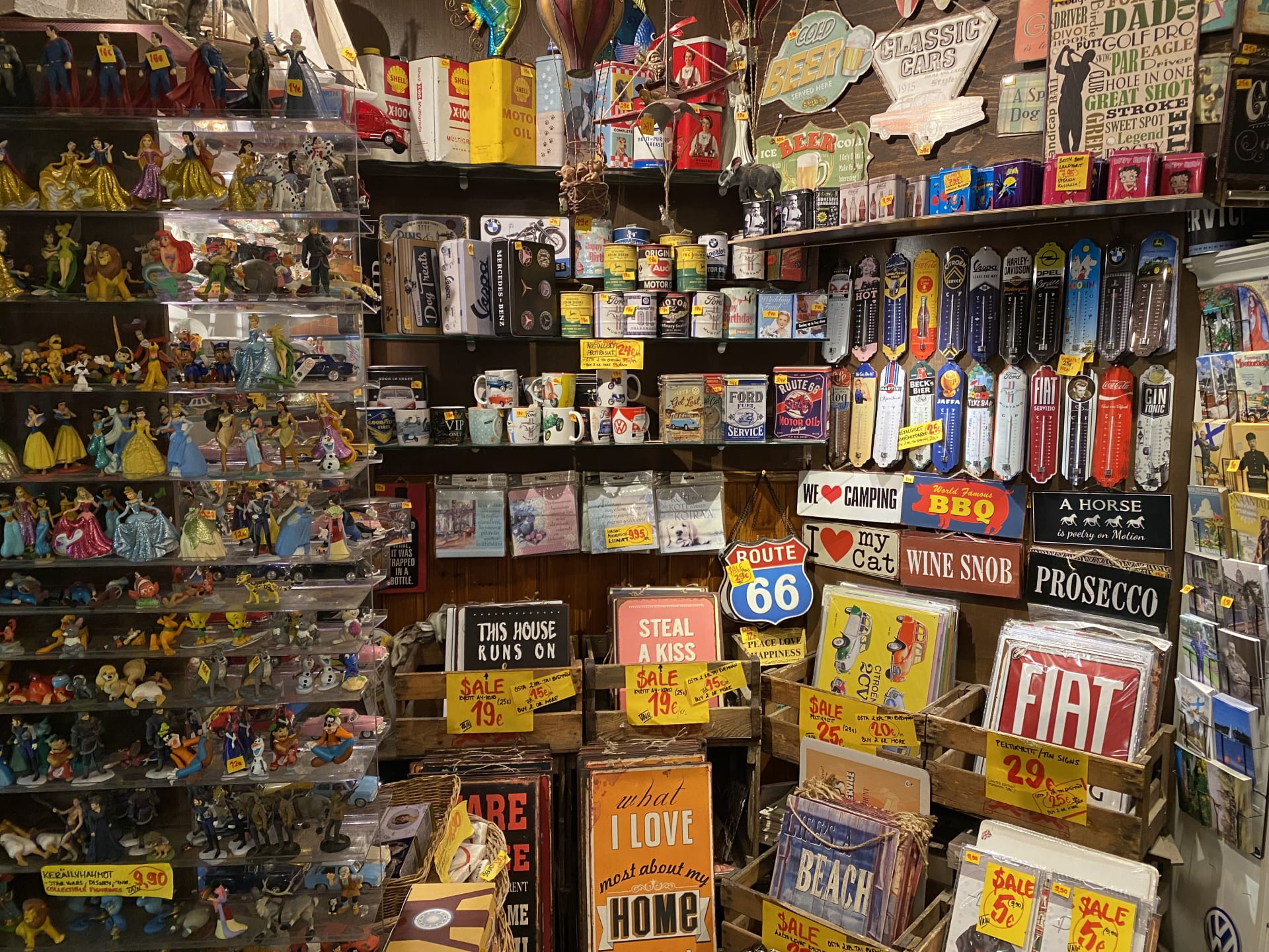 Inside of the shop Inside of the shop