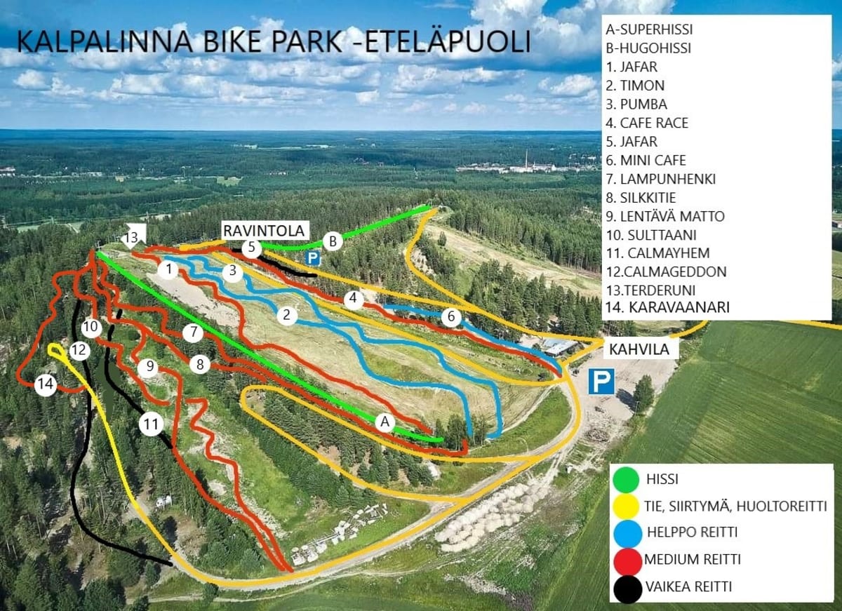 Kalpalinna Bike Park | Lift and zone