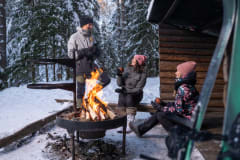 Campfire offers ambience for coffee break.