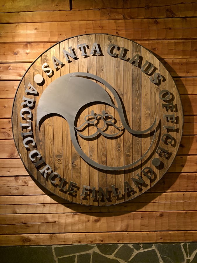 Santa Claus Office logo at the entrance.