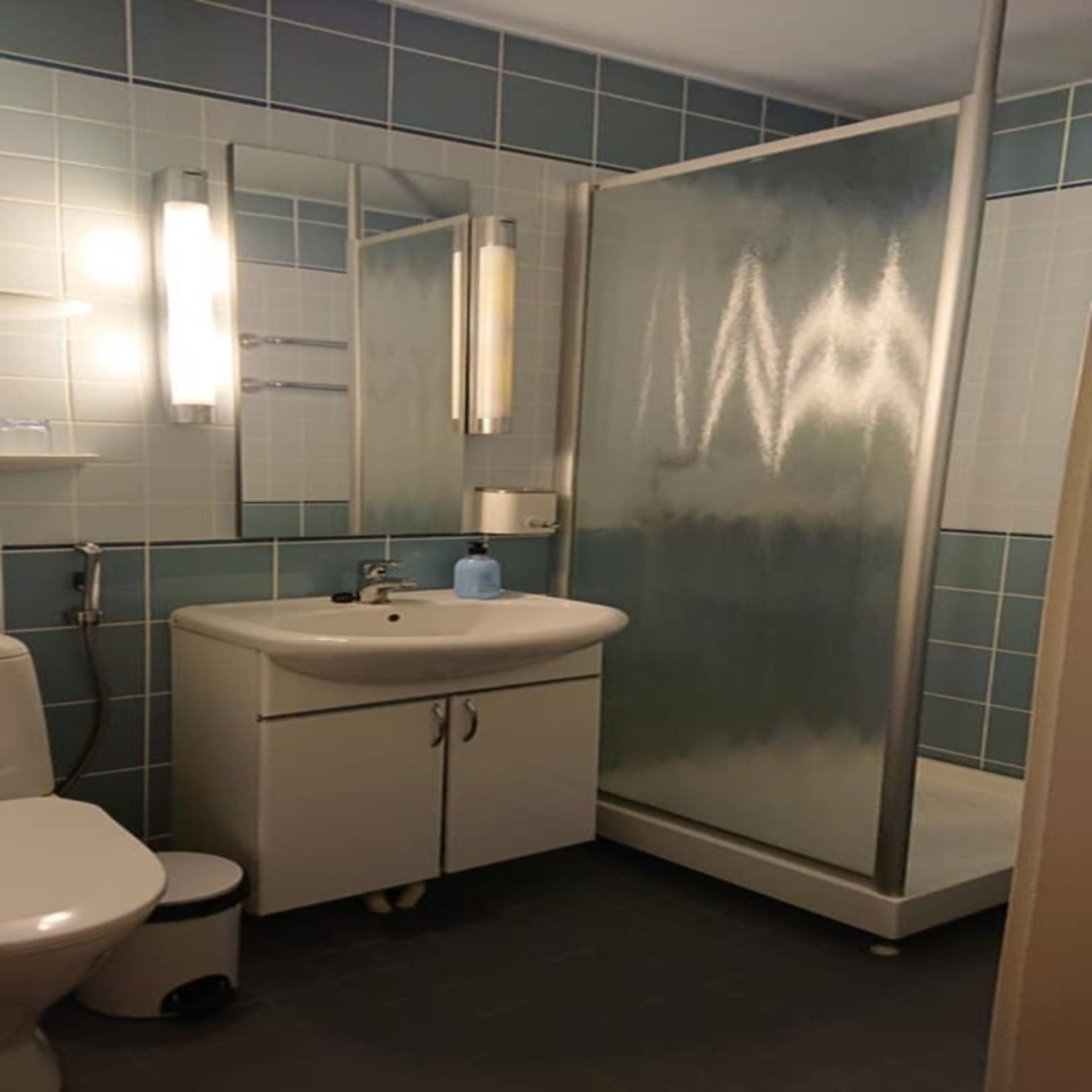 Hotelli Liera suihku- ja WC-tilat