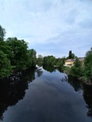 Hämeenkyrön keskustan jokimaisemaa