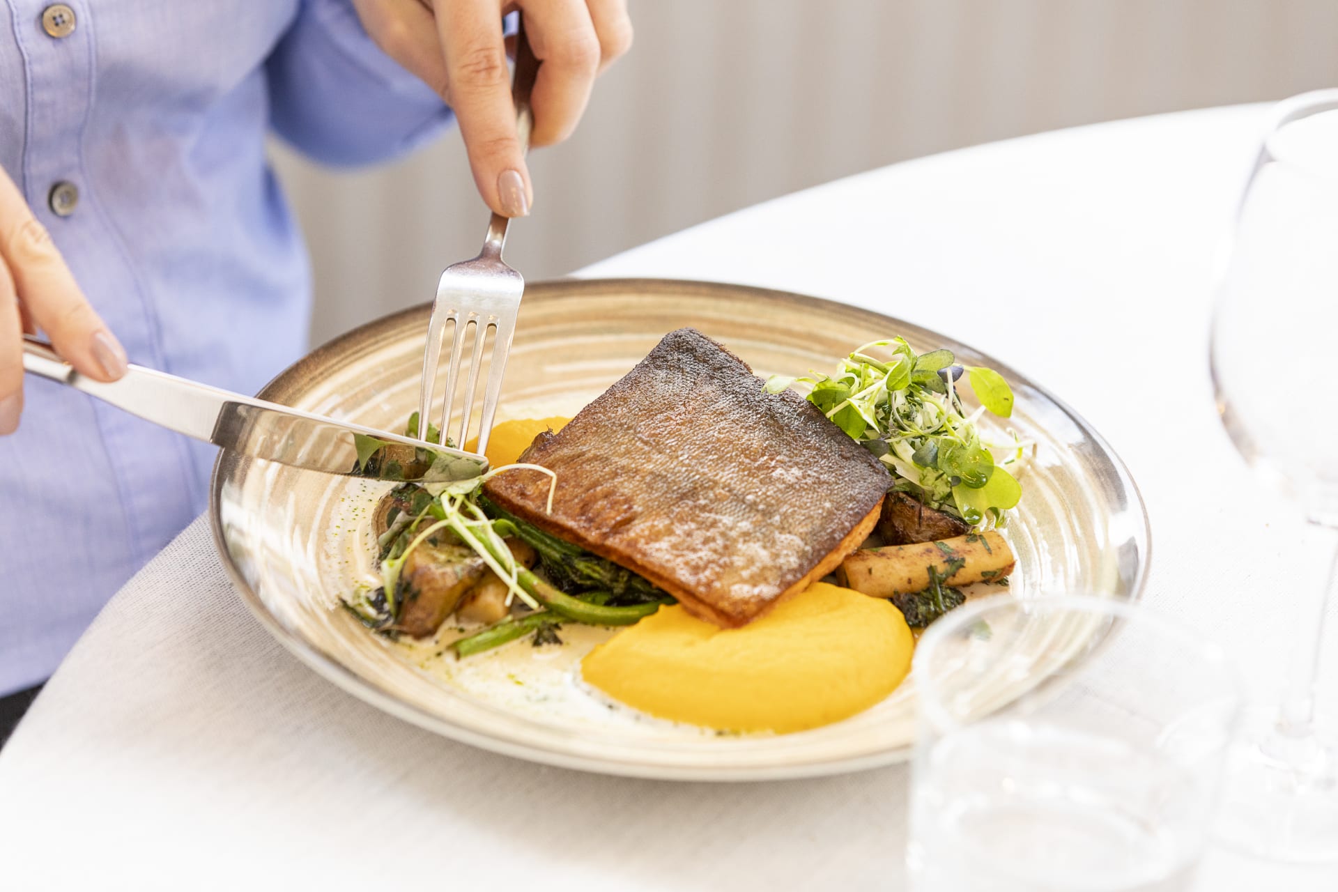 Fish of the day is one of our most popular dishes
