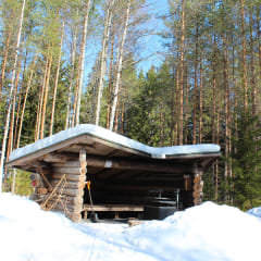 Uutela shelter in wintertime.
