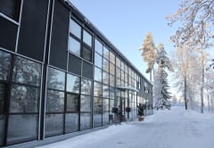 Hotel building, rooms upstairs
