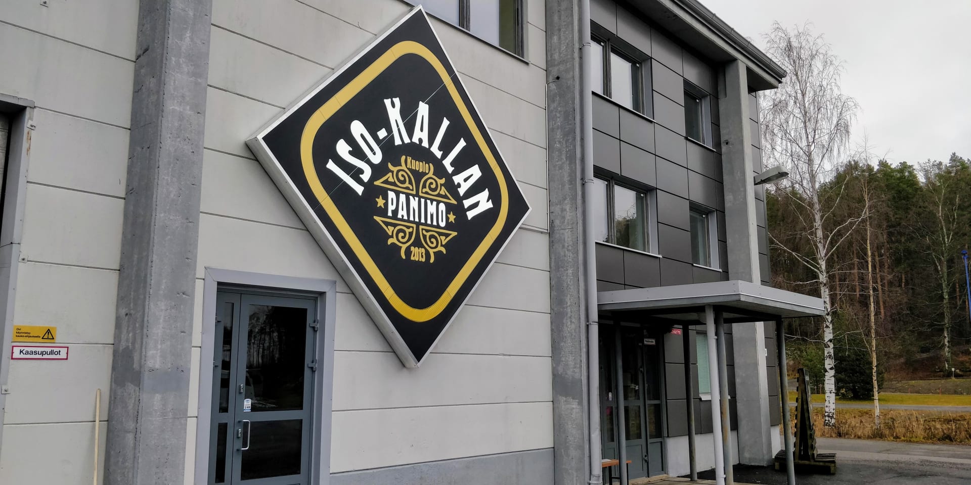 Brewery entrance at Iso-Kalla's Brewery