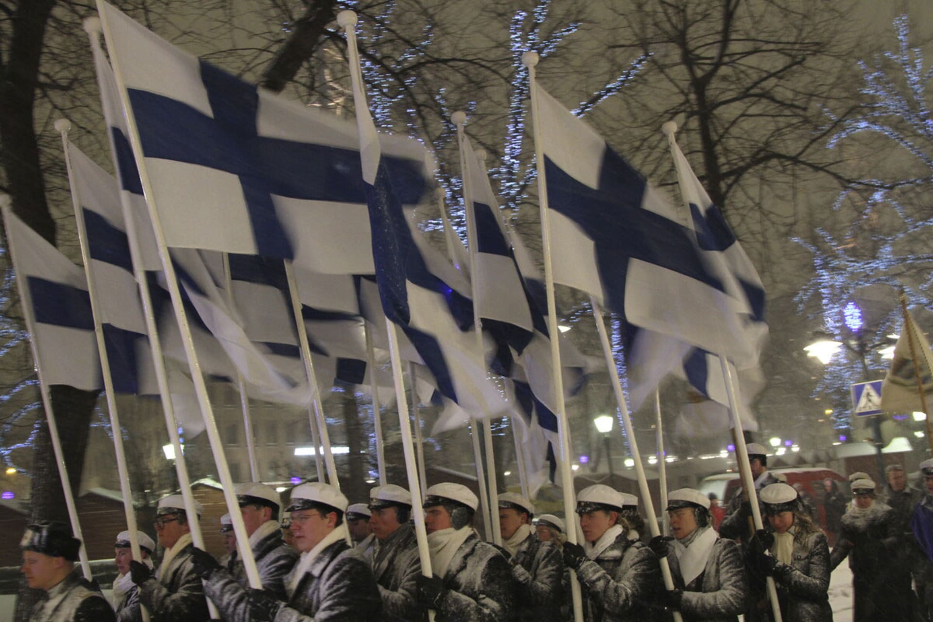 The traditional University Students' Torch Parade