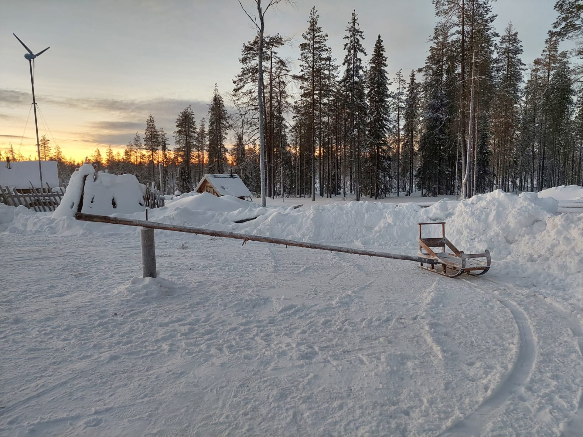 Sleigh carousel in Kotatieva