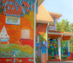 Colorful walls of Pilvilinna